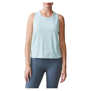 Women's UPF Performance Racer Tennis Tank Blue Frost-Apparel-Thrive Societe-TK4170543-BFF25-Tennis Express