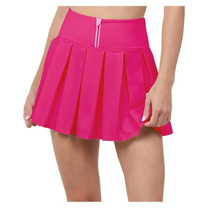 Women's Endure Piped Pleated Tennis Skort Dragon Fruit and Azalea-Apparel-Thrive Societe-TM7011024-DFAS25-3-Tennis Express