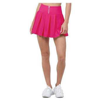 Women's Endure Piped Pleated Tennis Skort Dragon Fruit and Azalea-Apparel-Thrive Societe-TM7011024-DFAS25-5-Tennis Express
