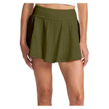 Women's Endure Perforated Tennis Skort Deep Olive-Apparel-Thrive Societe-TM7019024_OL-Tennis Express