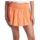 Women's Smocked Waist Tiered Tennis Skort-Apparel-Thrive Societe-TM7067064_NECTARINE_2-Tennis Express