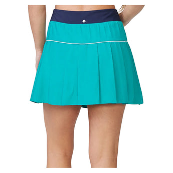 Women's Pleated Skort Spruce and Mood Indigo,Apparel,Thrive Societe,,,Tennis Express,TM7101063-SMI-1_16550887-98be-4424-82d2-2d52b8b80181