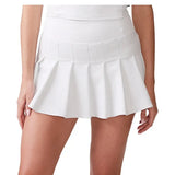 Women's Ottoman Knit Pleated Tennis Skort White-Apparel-Thrive Societe-TM7187345-WHTF25-2-1-[Sku]-Tennis Express
