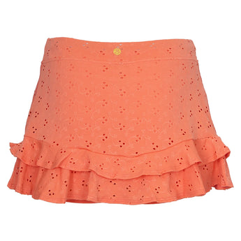 Women's Deuce Tennis Skort Peachberry-Apparel-Bobbe-TRC-DS-2101-1-Tennis Express