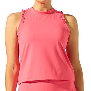 Women's Rally Tennis Tank Peachberry,Apparel,Bobbe,Peachberry,XS,Tennis Express,TRC-RT-1101_7752d671-332a-4afa-ab60-4ba8925acd0a