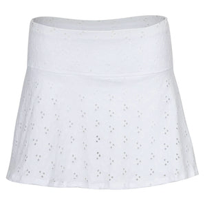 Women's Varsity Tennis Skort White-Apparel-Bobbe-TRC-VS-2001-Tennis Express