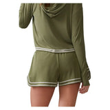 Women's Novelty Stitch Run Tennis Short Deep Olive-Apparel-Thrive Societe-TS2061714-DOF25-2-Tennis Express