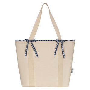 Women's Tennis Tie Tote Navy Gingham, Ame and Lulu, Tennis Express, TTT436-B-1