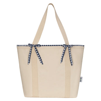 Women's Tennis Tie Tote Navy Gingham, Ame and Lulu, Tennis Express, TTT436-B-1