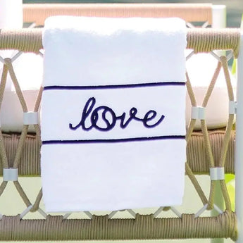 Swift Terry Tennis Towel Love Stitched-Accessories-Ame and Lulu-TTWL-F23-pickleball-2-Tennis Express