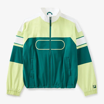 Unisex Center Court Ace Podium Tennis Jacket Rainforest and Shadow Lime-Apparel-Fila-TU511111-375-5-Tennis Express