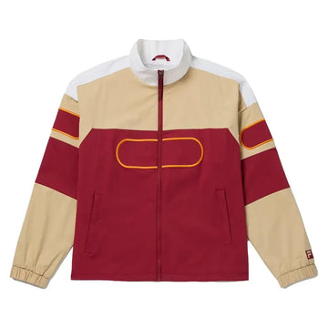 Unisex Center Court Ace Podium Tennis Jacket Tibetan Red and Irish Cream