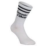 Tennis Vibes Socks White and Black-Socks-Runway Athletics-TVSWB-U24-Tennis Express