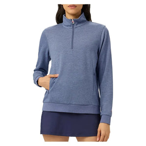 Women's Long Sleeve Tennis 1/4 Zip-Apparel-Fila-TW431120-S25-410-3-Tennis Express
