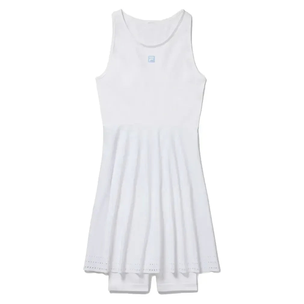 Women's Center Court Seamless Tennis Dress White and Reflective Silver ...