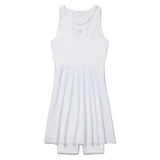 Women's Center Court Seamless Tennis Dress White and Reflective Silver-Apparel-Fila-TW511111_100-Tennis Express