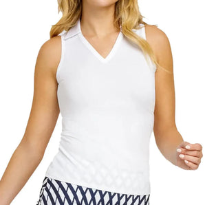 Women's Sakura Tennis Tank Chalk-Apparel-Tail-TX3064-1208S25-Tennis Express