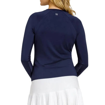 Women's Legend Long Sleeve Tennis Raglan Navy Blue-Apparel-Tail-TX3160-5348S25-2-Tennis Express