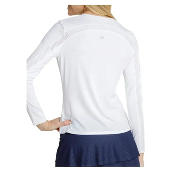 Women's Gastonia Long Sleeve Tennis Top Chalk-Apparel-Tail-TX3203-1209F25-2-Tennis Express