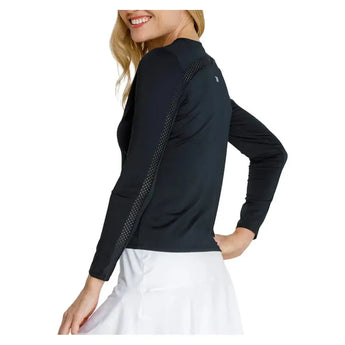 Women's Gastonia Long Sleeve Tennis Top Onyx-Apparel-Tail-TX3203-9009F25-2-Tennis Express