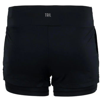 Women's Lulie 4 Inch Tennis Short Onyx-Apparel-Tail-TX6129-9002B-2-Tennis Express