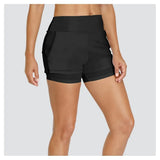 Women's Lulie 4 Inch Tennis Short Onyx-Apparel-Tail-TX6129-9002B-3-Tennis Express