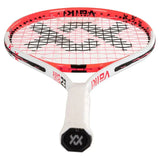 Juniors' Revolution 23 Prestrung Tennis Racquet White and Hot Pink-Racquets-Volkl-V10J23-3-Tennis Express