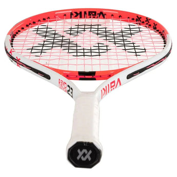 Juniors' Revolution 23 Prestrung Tennis Racquet White and Hot Pink-Racquets-Volkl-V10J23-3-Tennis Express