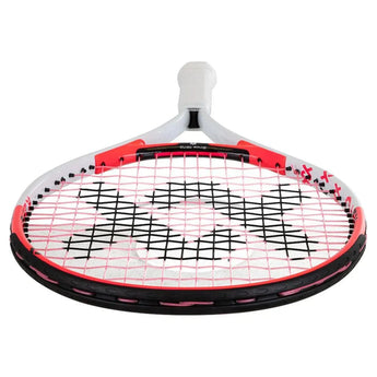 Juniors' Revolution 23 Prestrung Tennis Racquet White and Hot Pink-Racquets-Volkl-V10J23-4-Tennis Express