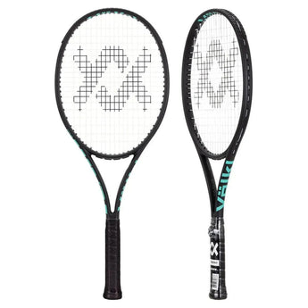Team Speed Prestrung Tennis Racquet Black and Turquoise-Racquets-Volkl-V12603-x-Tennis Express