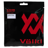 V-Icon Crystal 17g Tennis String Clear,Strings,Volkl,,,Tennis Express,V26002-SET-1