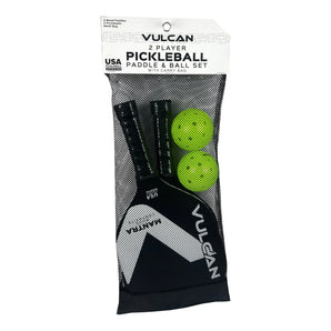 Mantra Pickleball Paddle Set-Racquets-Vulcan-V2PKMANTRA-BLK_Package-Tennis Express