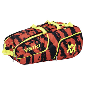 Tour Zebra 6 Pack Tennis Bag Lava Red and Black-Bags-Volkl-V74462-_1-Tennis Express