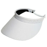 Women's Bling Coil Visor-Apparel-Glove It-VB6-B-white-Tennis Express