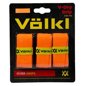 V-Dry Tennis Overgrip 3 Pack,Accessories,Volkl,Orange,,Tennis Express,VDRY3PK-O
