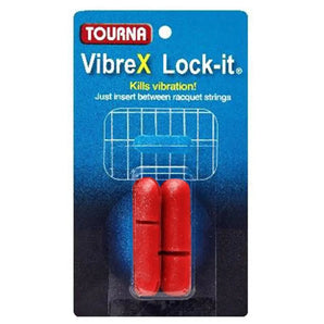 Locking Tennis Dampeners Red-Accessories-Tourna-VIB-LOK-R1-Tennis Express