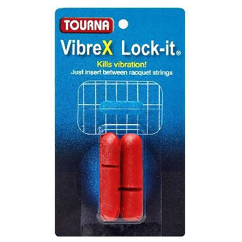 Locking Tennis Dampeners Red-Accessories-Tourna-VIB-LOK-R1-Tennis Express