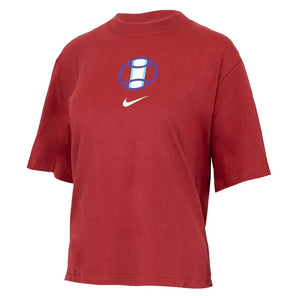 Women's Paris Cotton Short Sleeve Boxy Tennis Top-Apparel-Nike-W11122FO-U25-R-Tennis Express