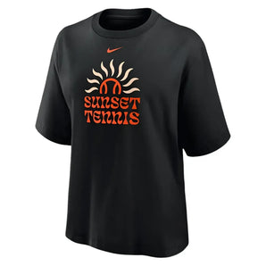 Women's Cotton Short Sleeve Boxy Tennis Tee-Apparel-Nike-W11122IW-S25-00A-1-2-[Sku]-Tennis Express