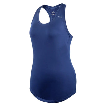 Women's Hailey Racer Tennis Tank-Apparel-Duc-W2206-TEAM-Navy-610004Tennis Express