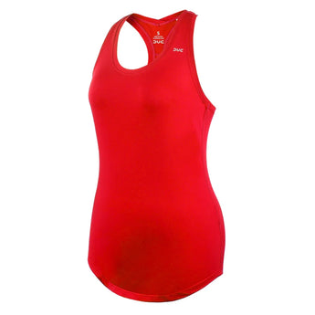 Women's Hailey Racer Tennis Tank-Apparel-Duc-W2206-TEAM-Red-610008Tennis Express
