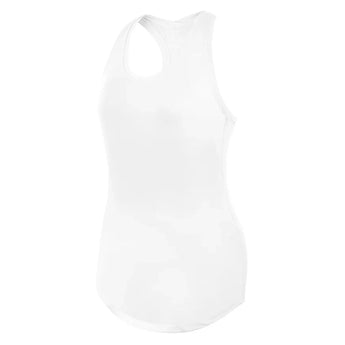 Women's Hailey Racer Tennis Tank-Apparel-Duc-W2206-TEAM-White-610011Tennis Express