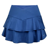 Women's Elevate Cross-Over Flounce Tennis Skort-Apparel-Duc-W2209-TEAM-Navy-610082Tennis Express