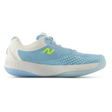 Women's FuelCell 996v6 B Width Tennis Shoes Sea Salt and Glint Blue-Footwear-New Balance-W996605-1-Tennis Express