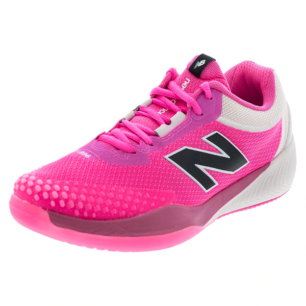 Women's FuelCell 996v6 D Width Tennis Shoes Pink Salt and NB White,Footwear,New Balance,Pink Salt/NB White,6,Tennis Express,W9966E0Dcopy