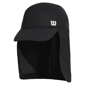 Unisex Tennis Legionnaire Cap Black-Apparel-Wilson-Black-S/M, [current_file_name-Tennis Express