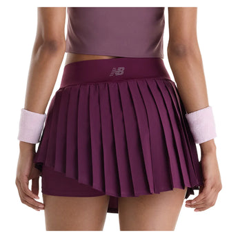 Women's NYC Tournament Tennis Skort Mulled Wine, New Balance, Tennis Express, WB62W1J3-MUWF26-1