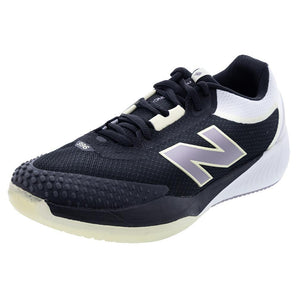 Women's FuelCell 996v6 B Width Tennis Shoes Black and White,Footwear,New Balance,5,,Tennis Express,WCH996P6B-F24-X1