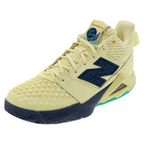 Women's Coco CG2 B Width Tennis Shoes Parchment and Navy,Footwear,New Balance,Yellow,5,Tennis Express,WCHCOCI2B-S25_16969db9-ac5f-4de6-8df4-f8ba8225d9c0