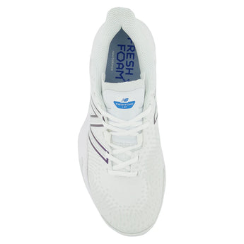 Women's Fresh Foam Lav V2 D Width Tennis Shoes White and Laser Blue,Footwear,New Balance,,,Tennis Express,WCHLAVL2D-B-3